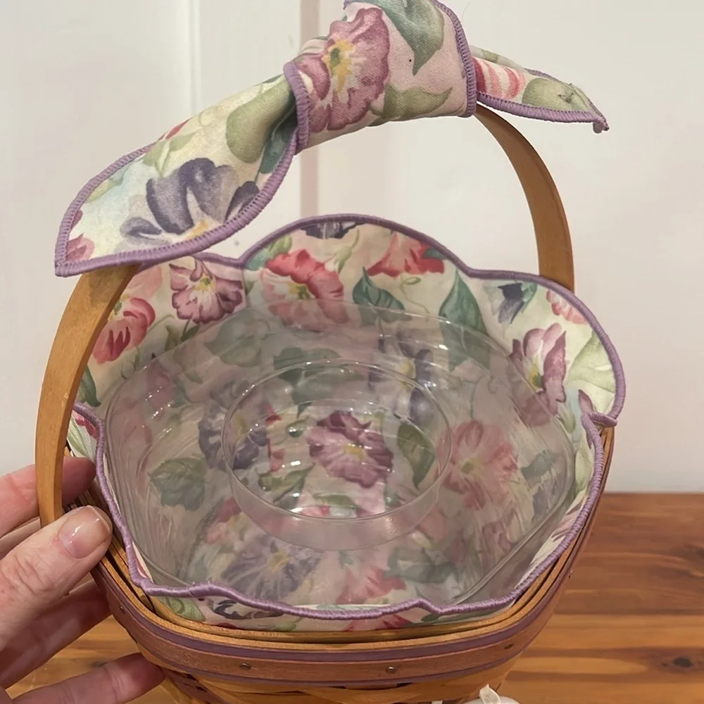 Vtg Longaberger 2000 May Series Morning Glory Basket